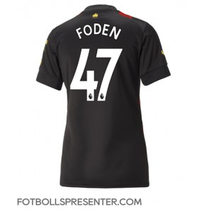 Manchester City Phil Foden #47 Borta Matchtröja Dam 2022-23 Kortärmad